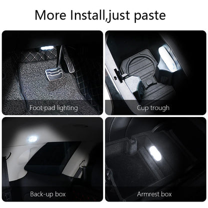 SEAMETAL Mini Touch Light for Car USB Rechargeable Led Light Magnetic Reading Lamp Gentle Illumination for Car Floor Trunk Hood
