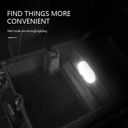 SEAMETAL Mini Touch Light for Car USB Rechargeable Led Light Magnetic Reading Lamp Gentle Illumination for Car Floor Trunk Hood