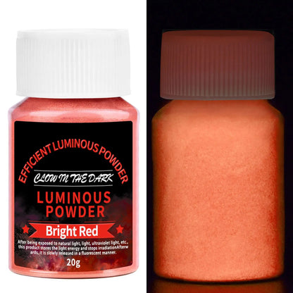 20g Long Lasting Bright Luminous Powder Paint Epoxy Resin Pigment Glow In The Dark Fluorescent Powder DIY Jewelry Making Filler