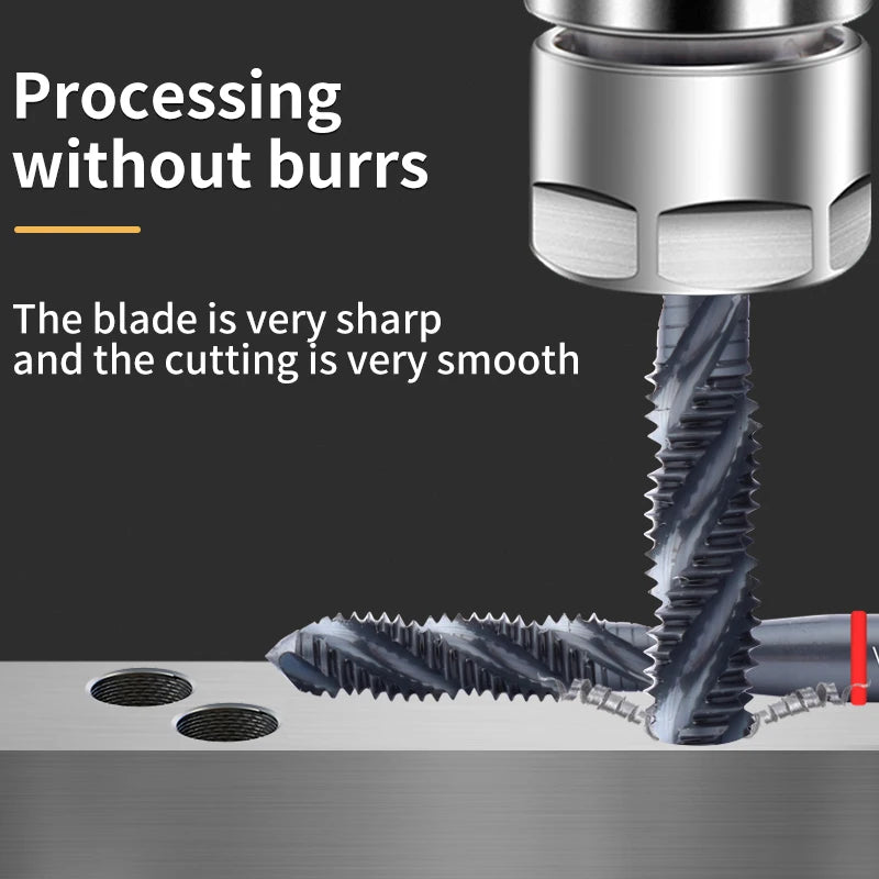 VOKET 1PCS HSS-CO Red Ring JIS Standard With OX Spiral Fluted Tap M2 M3 M4 M5 M6 M7 M8 M9 M10 M11 M12 Machine Screw Thread Taps