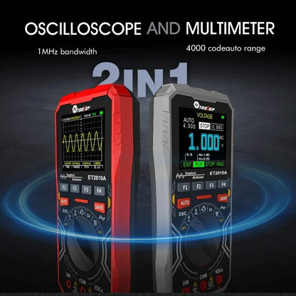 TOOLTOP ET2010A 2 IN 1 Digital Oscilloscope Multimeter 2.5Msps 1MHz Portable Multimeter Multifunctional Electrical Test Tool