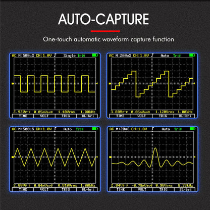TOOLTOP ET2010A 2 IN 1 Digital Oscilloscope Multimeter 2.5Msps 1MHz Portable Multimeter Multifunctional Electrical Test Tool
