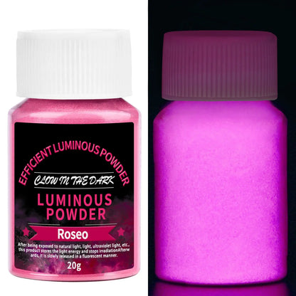 20g Long Lasting Bright Luminous Powder Paint Epoxy Resin Pigment Glow In The Dark Fluorescent Powder DIY Jewelry Making Filler
