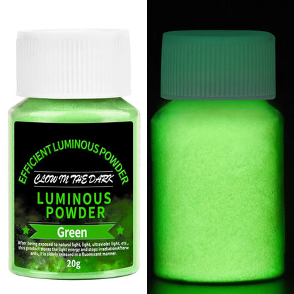 20g Long Lasting Bright Luminous Powder Paint Epoxy Resin Pigment Glow In The Dark Fluorescent Powder DIY Jewelry Making Filler