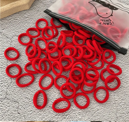 50/100Pcs Hair Bands for Children Colorful Nylon Scrunchie Hair Ties Rubber Band Kids Elastic Hair Leagues Girl Hair Accessories